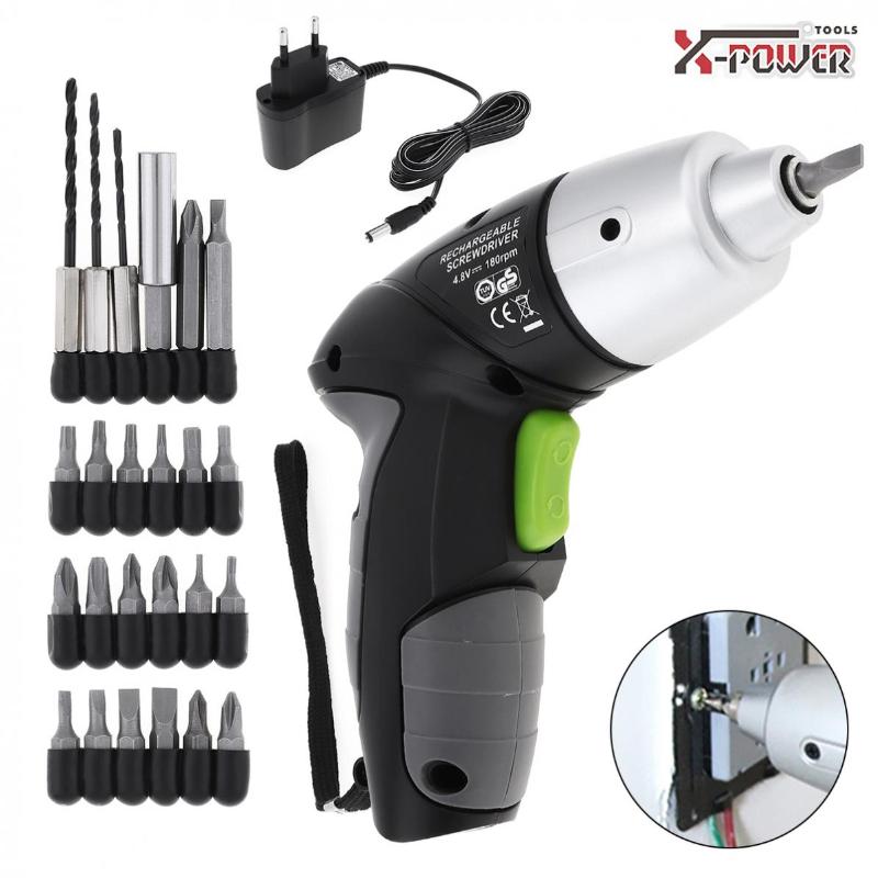 

Mini Screwdriver Power Tool 4.8V 24pcs Rechargeable for Furniture Installation / Screwing / Corner Repair Wood Punching
