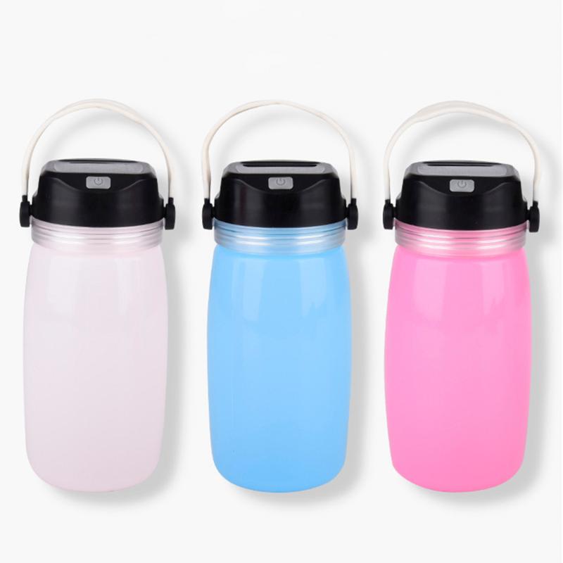 

Water Cup Lamp Solar Charging Portable Camping Lantern Rechargeable Tent Light Torch For Hiking Night Light Solar LED Water Lamp
