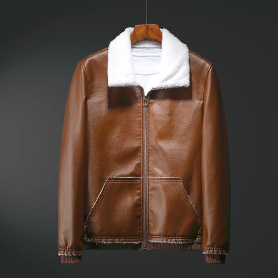

2018 Casual Leather Jacket Men Autumn Winter Casual Mens Jackets Solid Outdoors Fashion Gentlemen PU Plus Size 8XL, Black