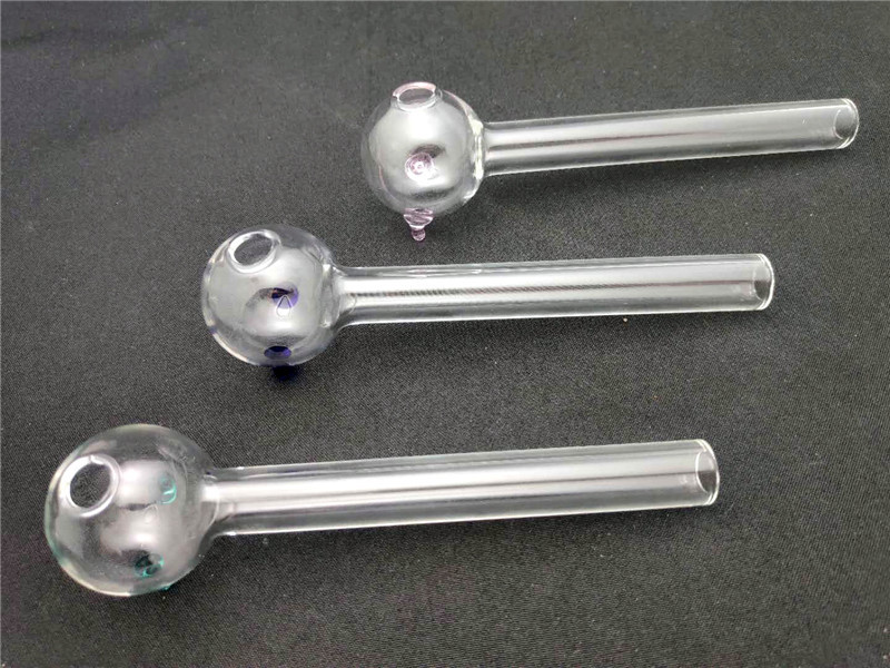 

12cm 30mm ball Glass Oil burners Pipes glass bong with glass balancer water pipe tube for smoking thick hand smoking pipes