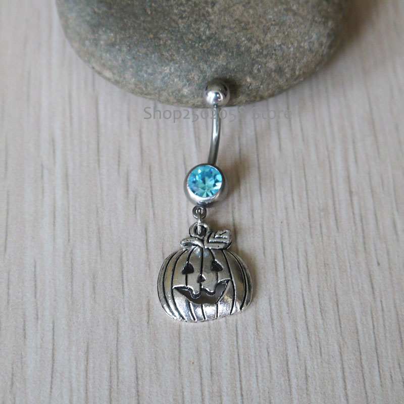 pumpkin belly ring