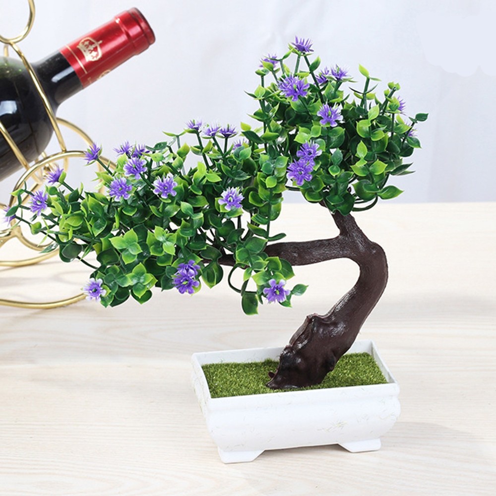 

1 PC Simulated Plant Bonsai Small Tree Decoration Bonsai Pinus Massoniana Green Plant Artificial Flower Decoration 2019