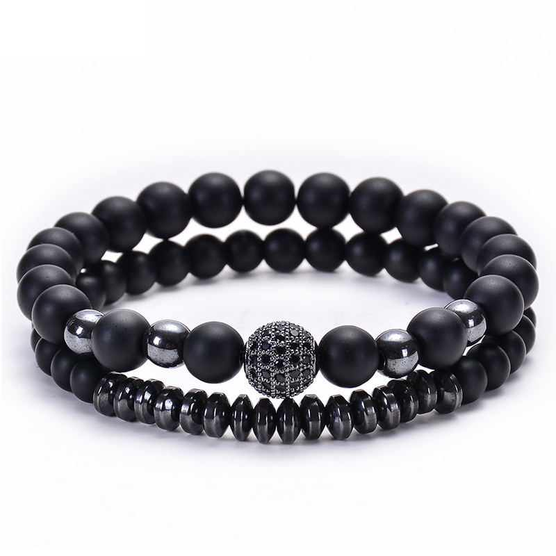 black matte agate