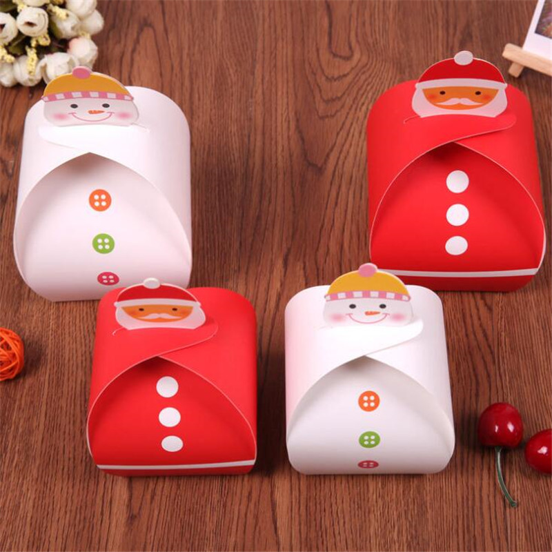 

30Pcs/Lot Box For Jewelry Paper Boxes For Packaging Santa Claus Christmas Decorations Home Wedding Party Birthday Box Gifts