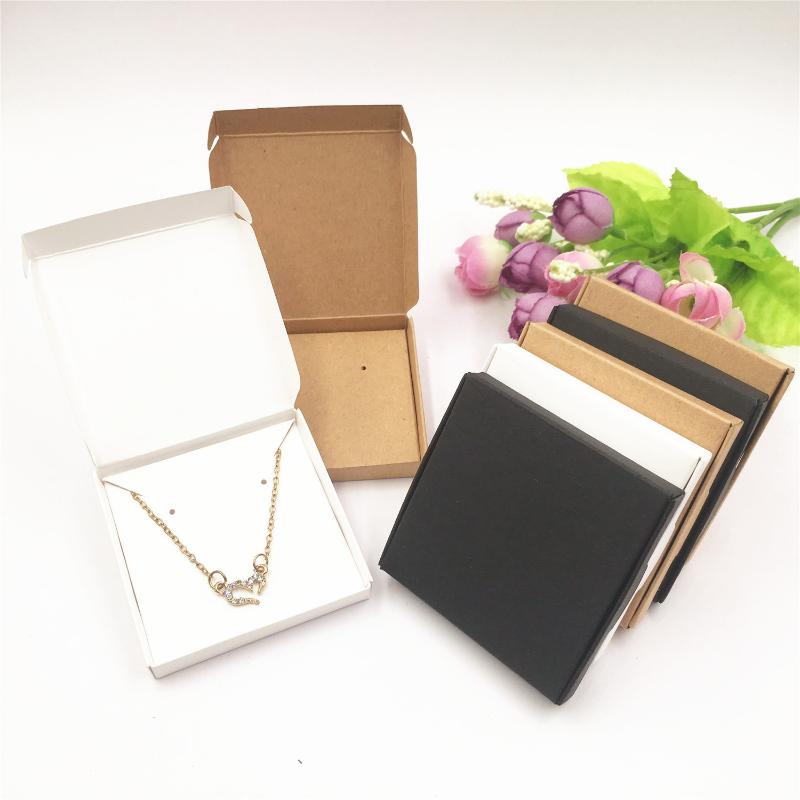

20pcs custom paper box packaging box jewelry necklace earrings pendant packaging display card gift boxes