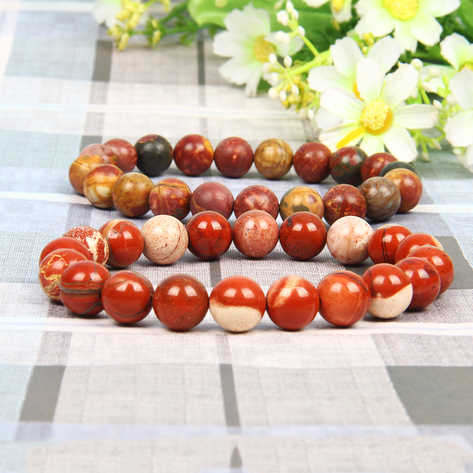 

New Design 10MM Natural Stone Bracelet Men Wholesale 10pcs/lot Beaded Bracelet For Women Best Friend Bangle Jewelry Gift