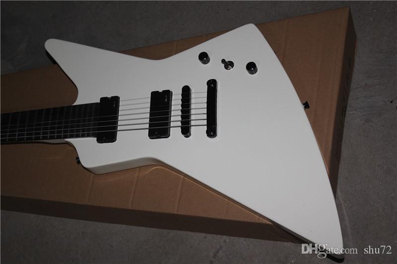 

Free Shipping China Factory Custom new 7 strings white electric guitar