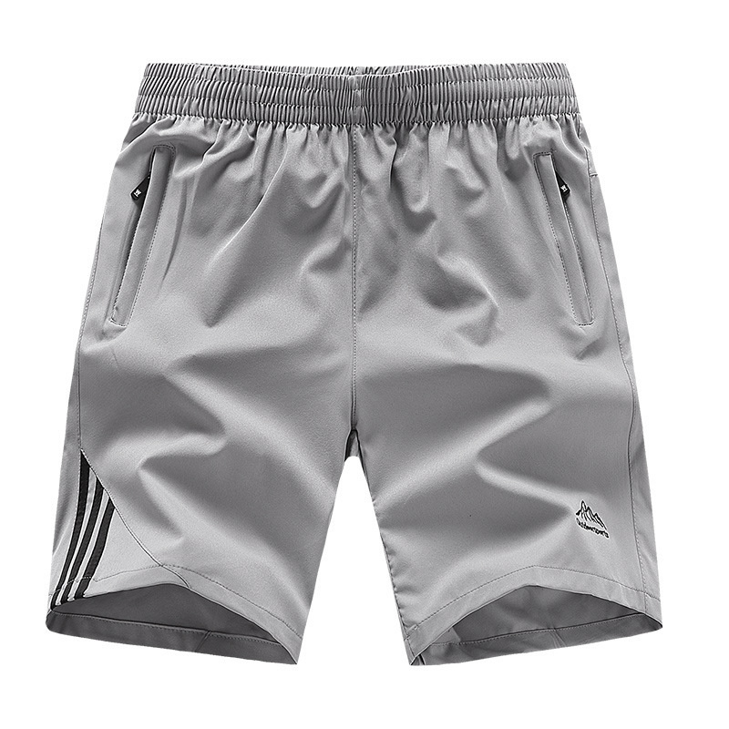 Summer Striped Shorts Men Fashion Zipper Gyms Workout Jogger Sweatpants Brand Fitness Mens Beach Board Training Running Trousers Y200403