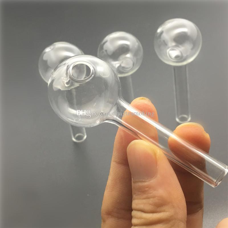 

Mini 7cm Pyrex Glass Oil burner transparent Oil Burner Glass Tube Oil Burning Pipe glass pipes water pipes