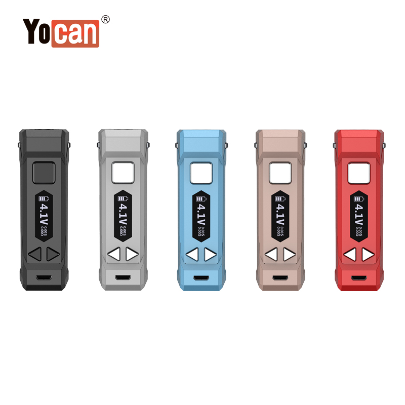 

100% Original Yocan UNI Pro Vape Box Mod Kit 650mA Preheat Variable VV 2.0V 4.2V Battery E Cigarette Vape Pen Fit All Vape Cartridge, Multi