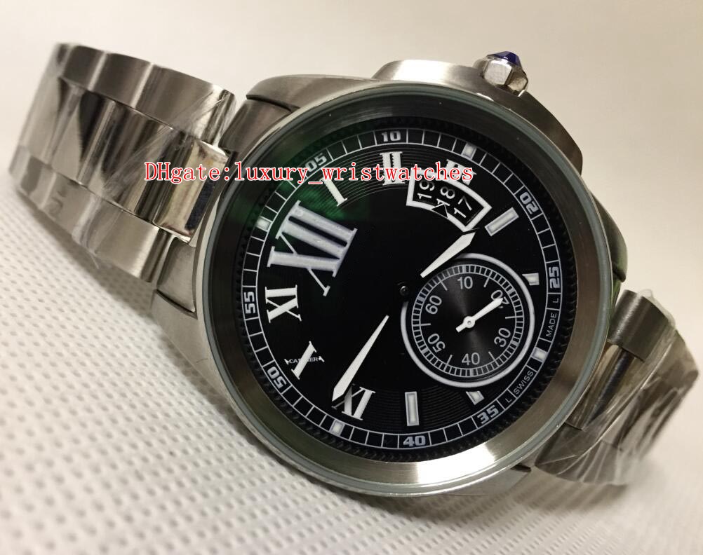 

Fashion High quality men Wristwatches CALIBRE W7100016 Day-Date 42mm Stainless Steel Mechanical Transparent Automatic Mens Watch Watches, No box papers