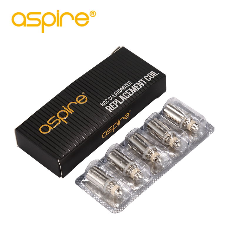 

100% original 2.1ohm aspire replacement coil for Aspire BDC Atomizer bottom dual coil CE5 ET mini vivi nova s clearence factory price