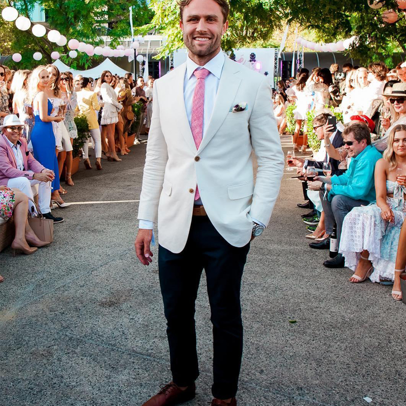 

Custom Groom Tuxedo Suit Ivory Wedding Suit for Man 2 Pieces Jacket+Pants Wedding Party Groomsman Best Man Suit, White