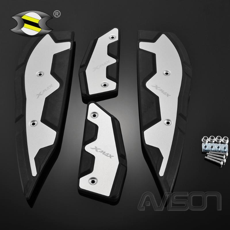 

For XMAX300 Footpads XMAX 125 250 300 Front Rear Pegs Plate 2020-2020 Aluminum Alloy Pedal Modified Skid proof Footrest
