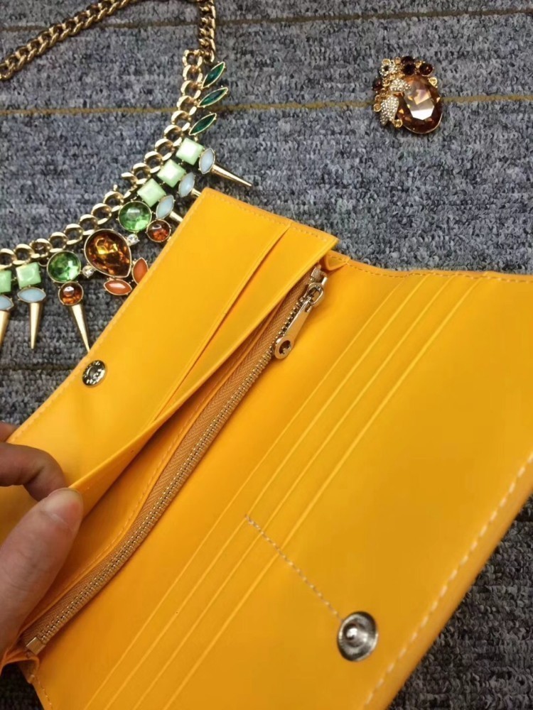 

Designer-Summer new recommended men and women wallet beautiful design leather Sale, Yellow