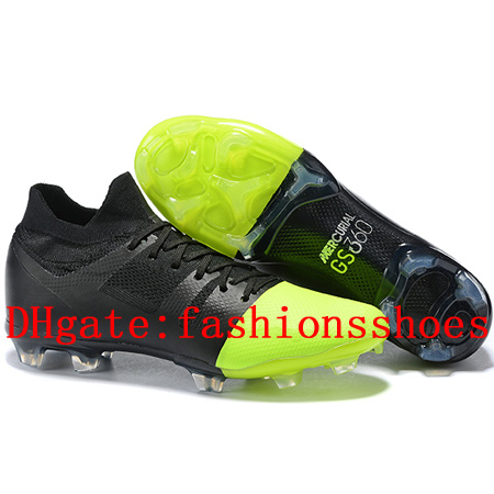 

2019 mens soccer shoes Mercurial Greenspeed 360 FG soccer cleats Mercurial Superfly Crampons de football boots chuteira black, Color 1