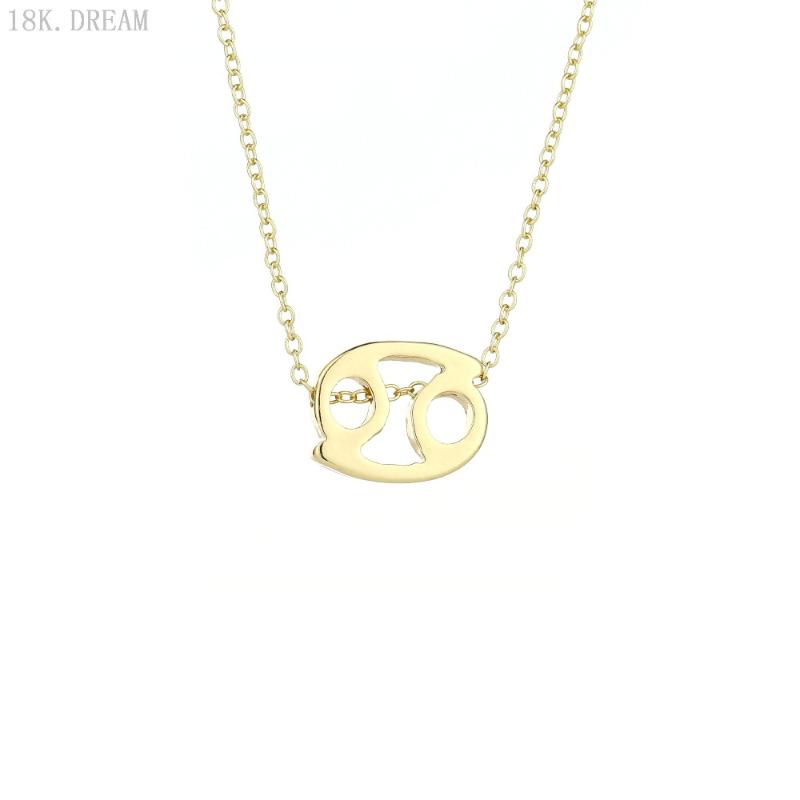 

Cancer Necklace Personalized Zodiac Choker Necklace June July Birthday Gift Celestial Constellation Bridesmaid Jewelry