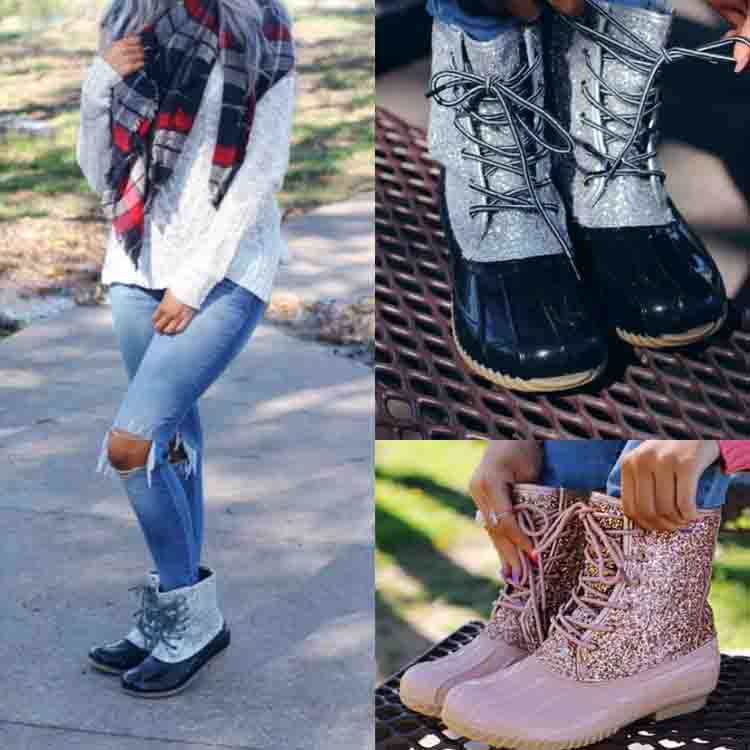 glitter duck boots wholesale