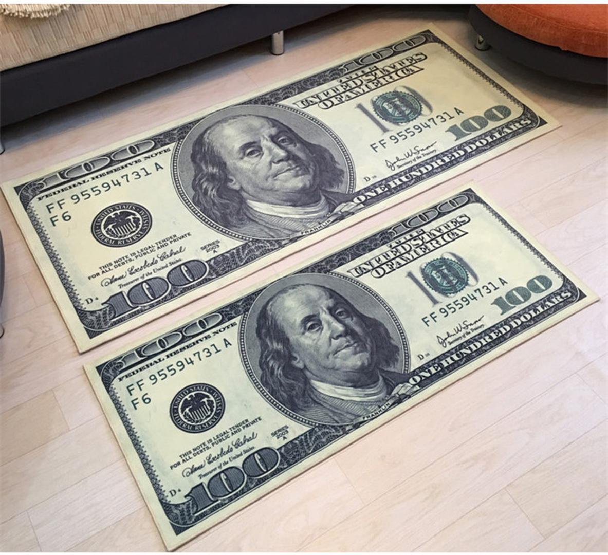 

Creative Dollar Carpet For Livingroom Bedroom Room Bay Window Versatile Carpet And Rug Personality Bedside Strips Floor Mat, 100 dollar