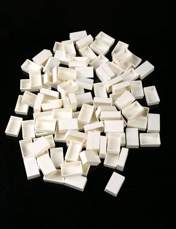 

MEEDEN Plastic Empty Watercolor Paint Pans, 50pcs/100pcs Half Full Pans