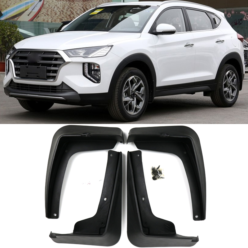 Set Molded Mud Flaps For Hyundai Tucson TL 2015 - 2019 Mudflap Splash Guards Mudguard Fender Front Rear 2016 2017 2018-image-469127296