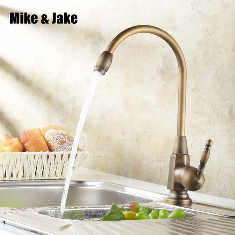 2020 Brass Antique Kitchen Faucet Basin Sink Vintage Kitchen Sink