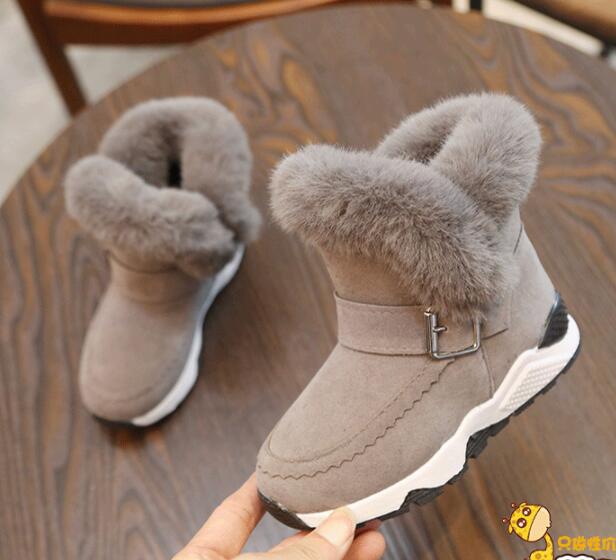 

Kids sneakers fashion winter warm boots newest comfortable boot children shoes big girl baby boy shoes snow boots, Black