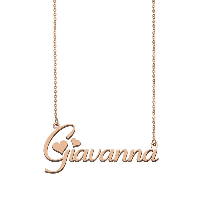 Giavanna Name Necklace Pendant for Women Girls Birthday Gift Custom Nameplate Kids Best Friends Jewelry 18k Gold Plated Stainless Steel-image-530891798