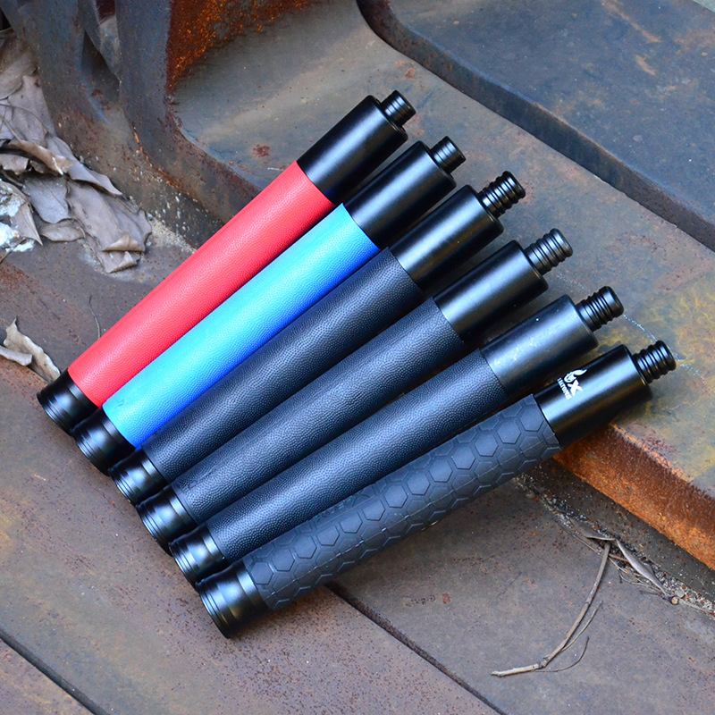 

21 inches outdoor hunting climbing new standard alloy stick mechanical retractable defensive three-section tactical telescopic stick