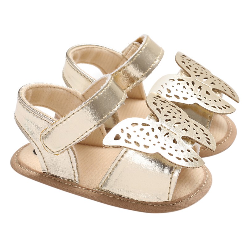 

Summer Butterfly Baby Girl Sandals Newborn Baby Shoes Fashion PU Butterfly Animal Cute Girl Shoes Princess Sandals, A2