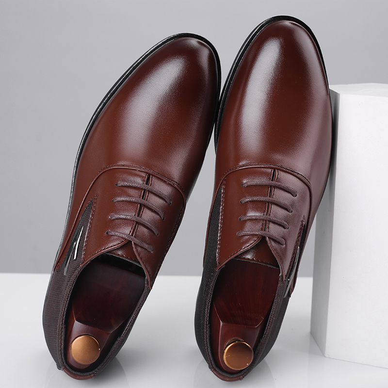 

mens formal shoes business comfortable Stylish Gentleman's formal shoes men, Black