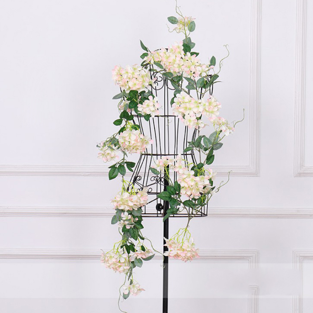 

1.75m Artificial flowers apple Blossoms Flower Vines party supplies hanging Garland Silk Fake Cherry Rattan Wedding home Decor 5