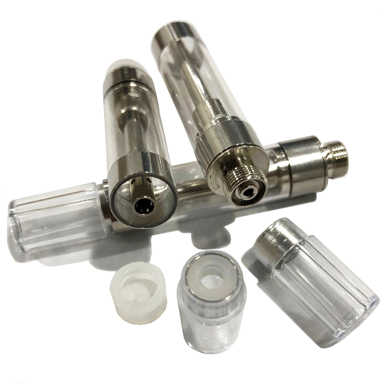 

G5 Dank Vapes Ceramic Vape Cartridges Pressed M6T TH205 Vape Carts 510 Thread 0.5ml 0.8ml 1 Gram Clear Atomzers