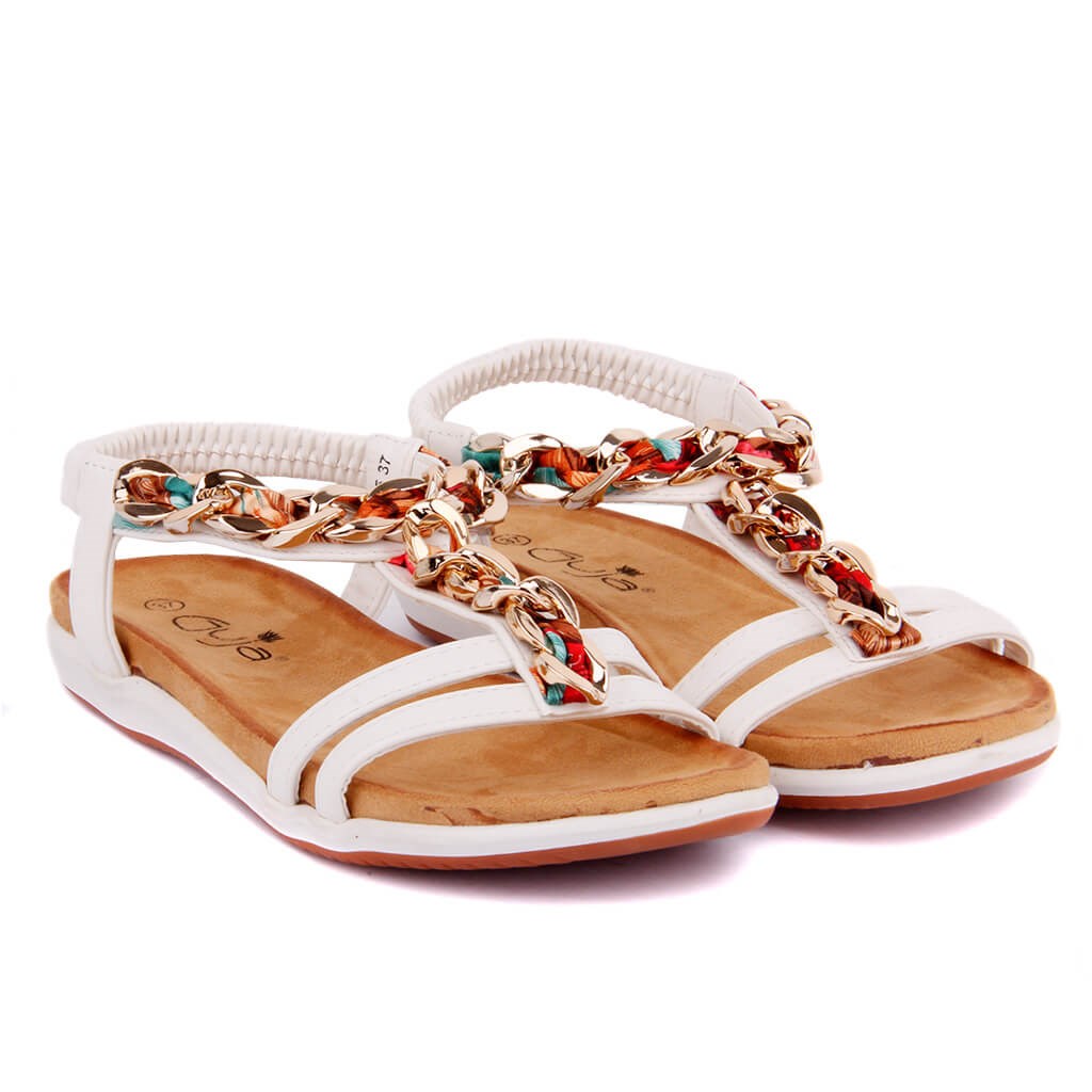 

Guja-White Women Sandals, Black