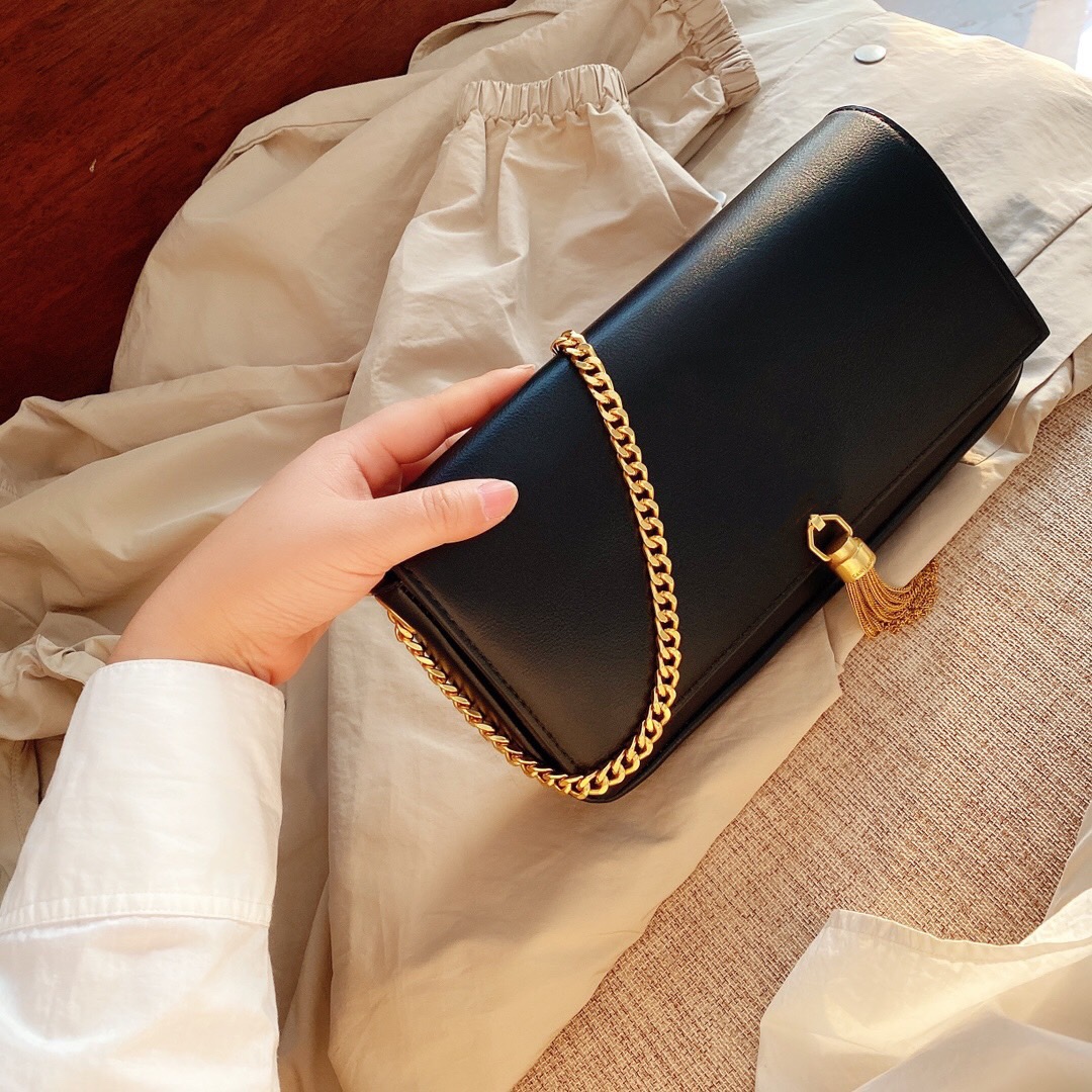 

Classic Chain bag women's Ladies Designer Handbag Clutch Bags Women Leather Handbag Shoulder Bag Totes Crossbody Bag designer wallet, Black