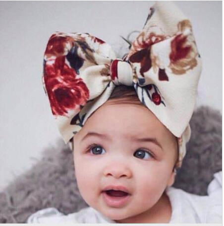 

Children hair band 8 color baby hair accessories infant kids big bow tie headbands Flower Headwraps children cute princess hair bands, Mixed colors