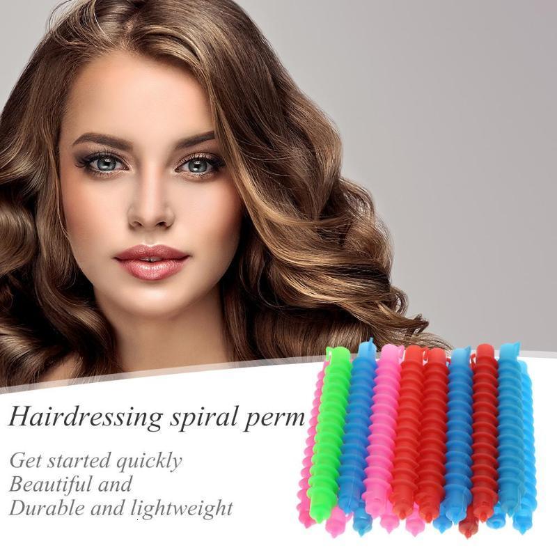 18 26 30 Plastic Hair Perm Rods Long Spiral Hair Perm Rods