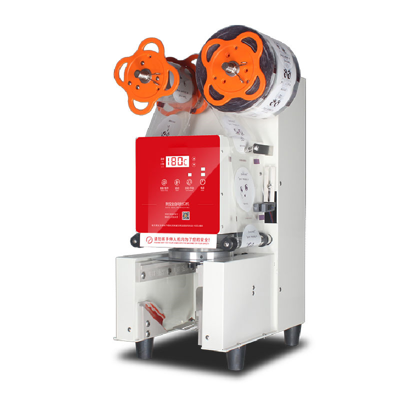 

Qihang_top Automatic Bubble tea Cup sealer machine Digital Count Cup sealing For 90/95mm Coffee/Milk tea cup