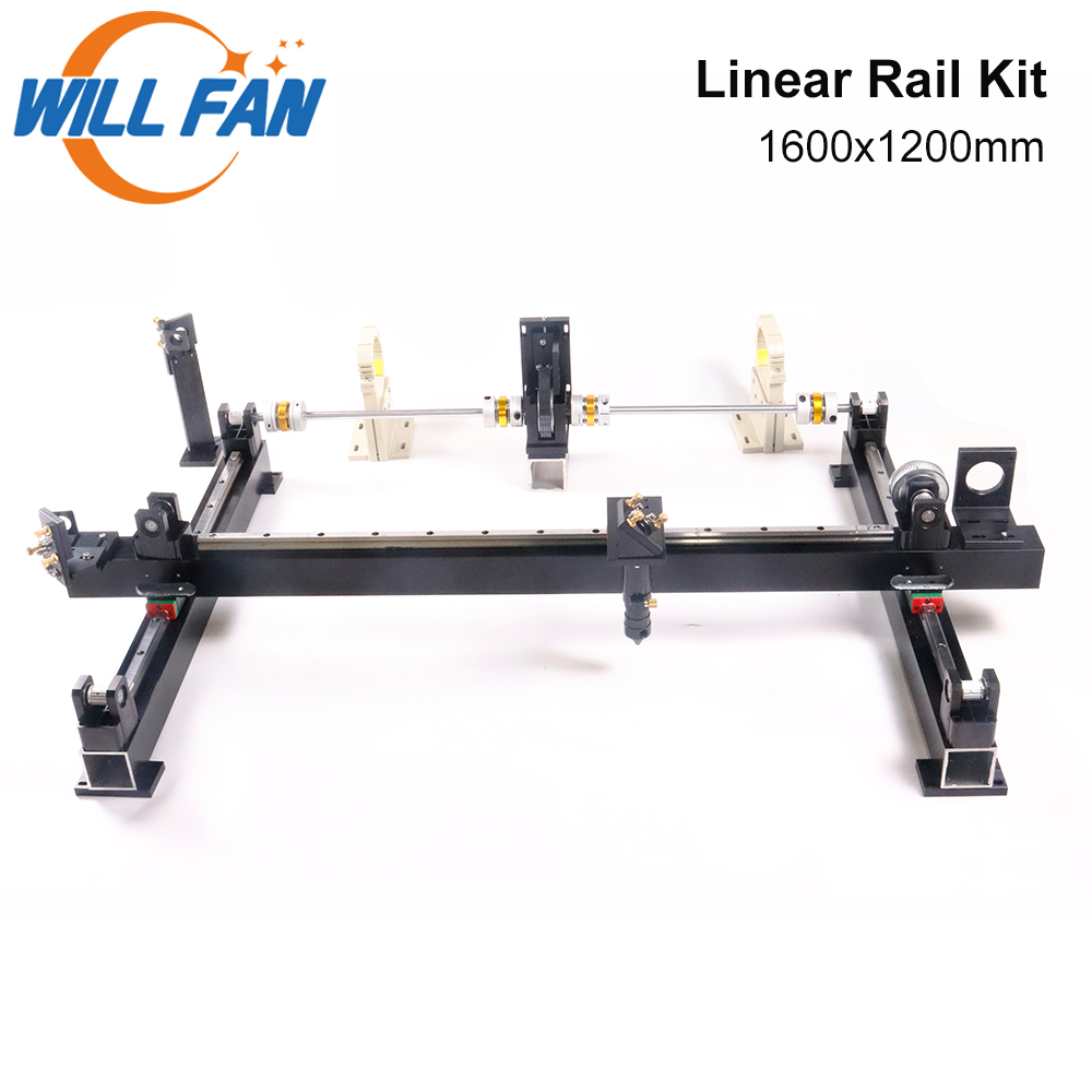 

Will Fan 1600x1200mm Mechanical Component Kit Linear Guide Rail Assemble DIY CNC 1612 Co2 Laser Engraving Cutter Machine