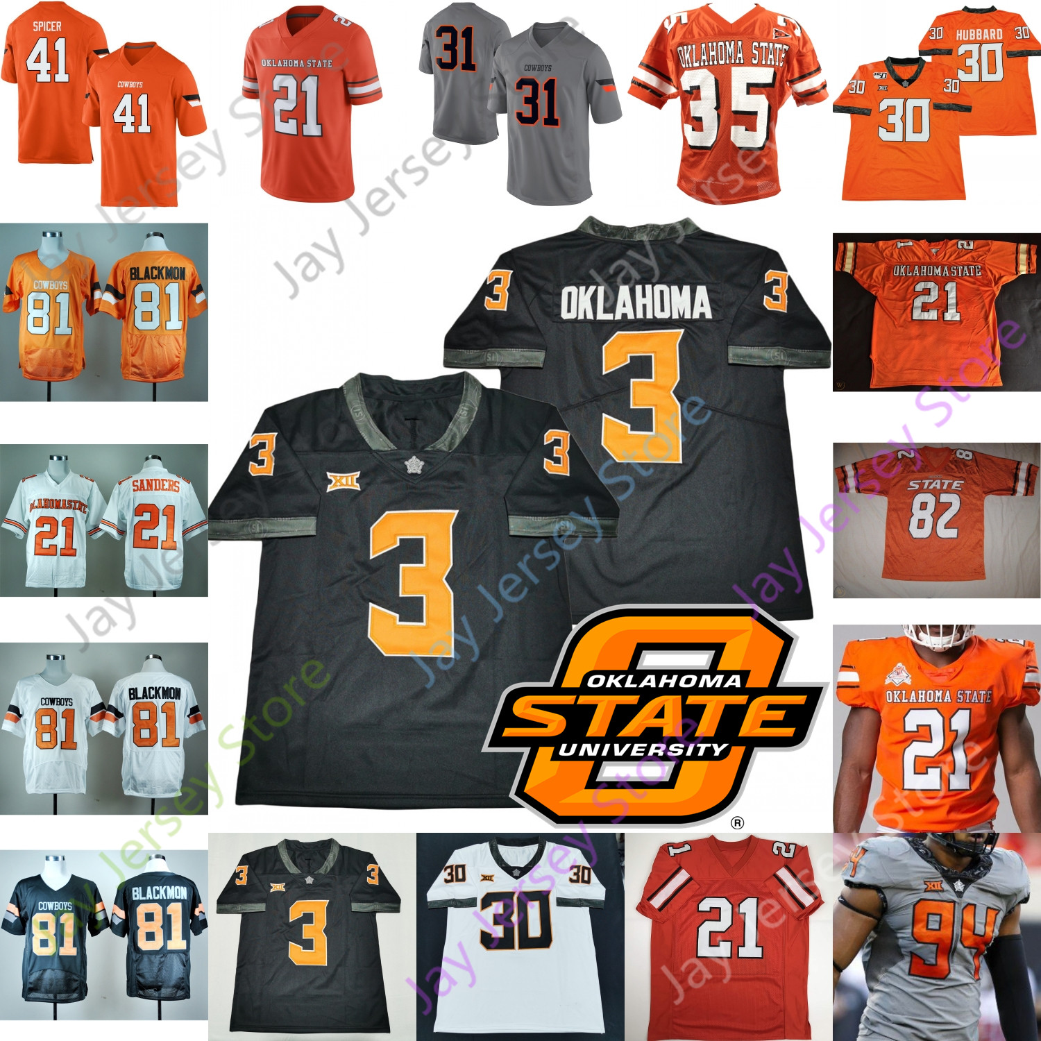oklahoma state football jerseys for sale