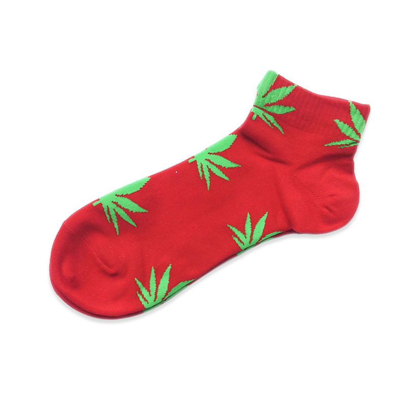 Green Leaf in Red
