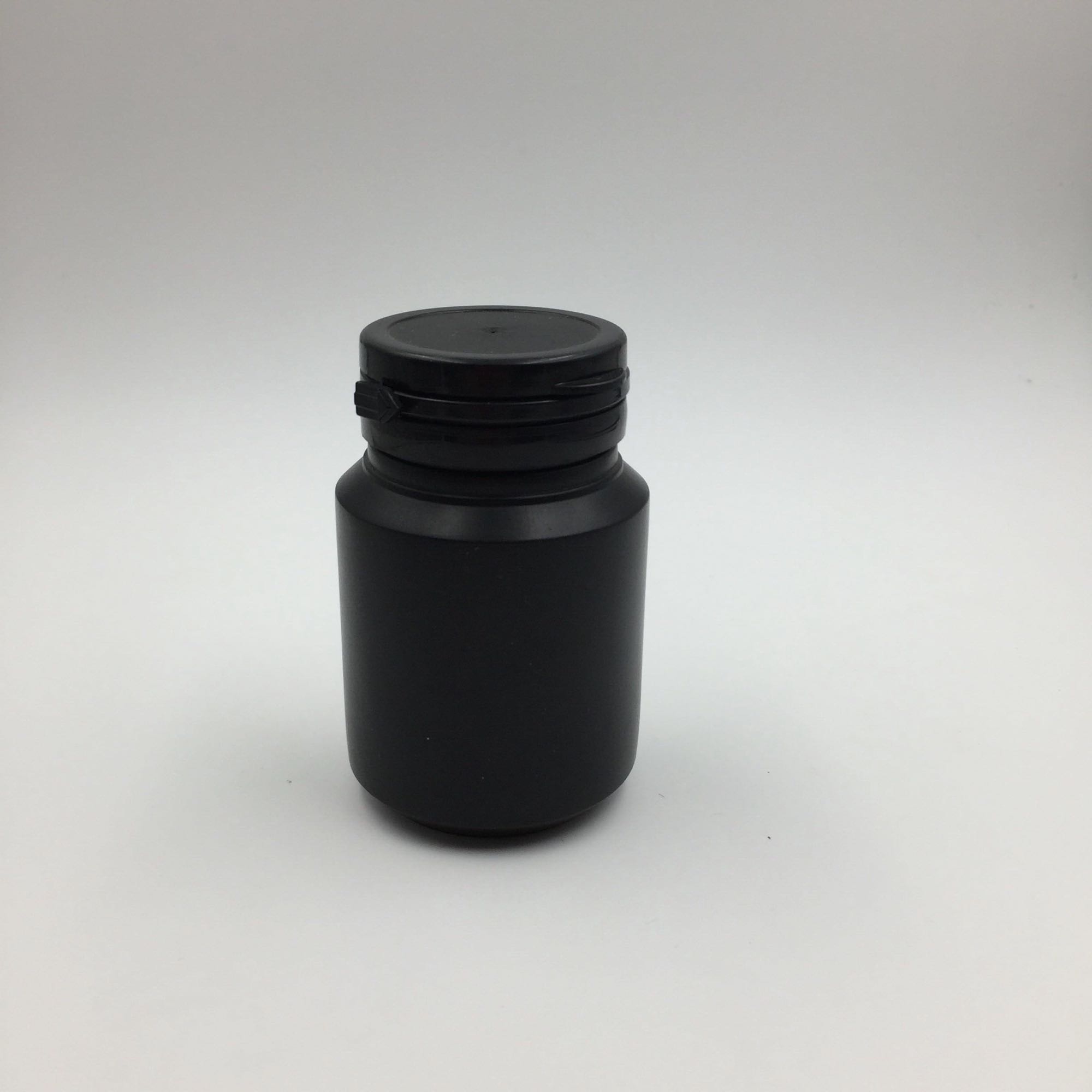 

30 sets 100ml Black HDPE Capsules Bottles Capsules Container with Pull-Ring Caps
