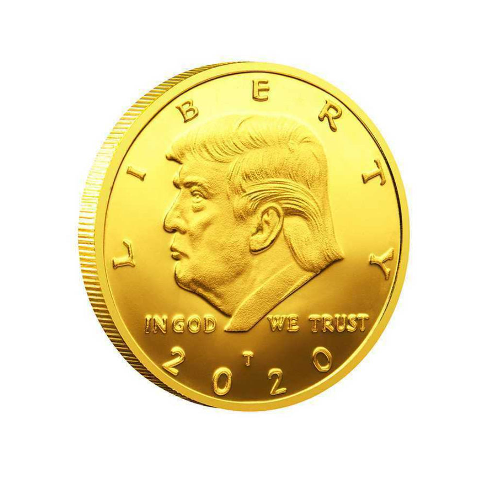 

2020 Trump Coins Commemorative Coin American 45th President Donald Craft Souvenir Gold Silver Metal Badge Collection Non-currency