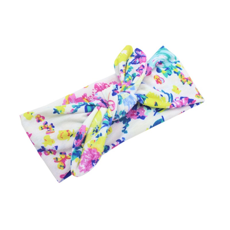 2020 mignon bébé filles chapeaux bandeau impression florale Turban bandeau nouveau-né nourrissons cheveux accessoires