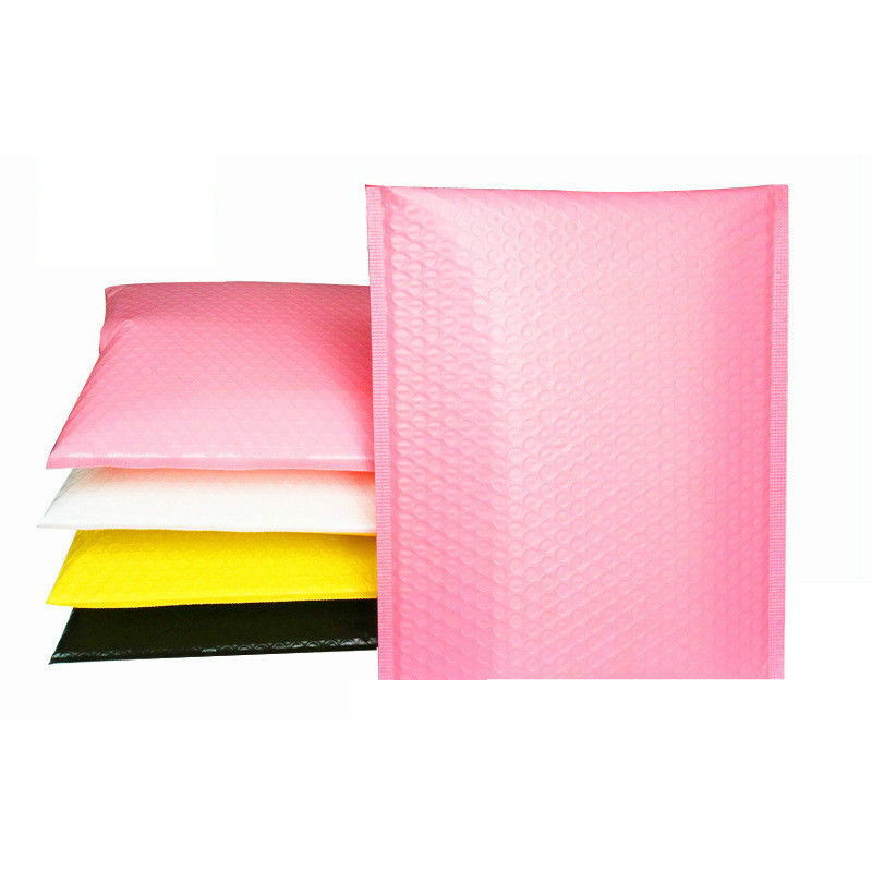 

15x20+4cm 25pcs/lot Light pink Sealing Bag Mailing envelopes padded bubble Self Mailer