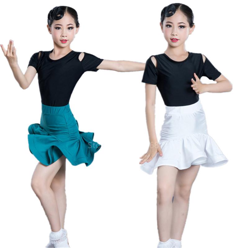 

2020 New Latin Children Competition Dance Costume Ballroom Cha Cha Salsa Rumba Dancing Dress for Girl Kids Latin Vestido Dancing, Color1