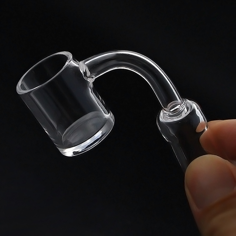 

14mm Male Sale Beveled Edge Quartz Banger 4mm thick transparent buttom OD 25mm 14mm Male quartz nail Banger fit quartz banger bucket bong