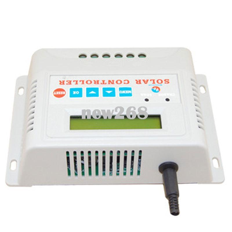 10A//15A//20A//30A LED MPPT Solar Charge Controller 12//24V Auto Waterproof Timer TR