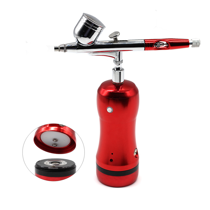 

Portable Paint Spray Gun Airbrush Compressor Kit USB Rechargeable Compressor 0.3mm Air brush Nail Art Craft Cake Model Painting