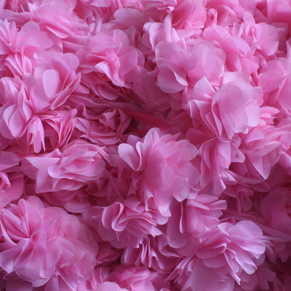 

30y 2.5" 9 petals chiffon flower trim for headband headwear shoes hat clothes hair accessory flowers 16 colors, Multi-color